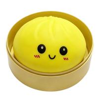 Dumpling Stress Balls Fidget Sensory Toy Simulation Food With Steamer Squeeze Dough Ball Stress Relief Hand Toy 1-5 Pcs