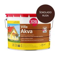Medinių fasadų dažai VIVACOLOR Villa Akva, 9 l, šokolado rudos RAL 8017 sp.
