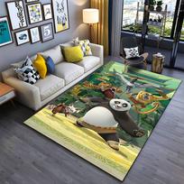 Kung Fu Panda Characters Carpet suitable as a non-slip mat for the living room or bedroom sofa 40x60cm( 15x23in ) gray