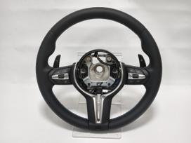 M serijos vairas F01 F10 F11 F20 F21 F30 F31 F34 F32 F33 F36 F22 F23 F48 M3 M5 vairas Automobilio priedai E90 leather (No airbag) juoda