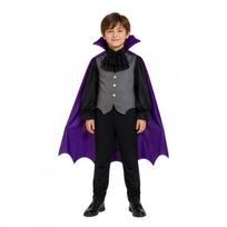 Halloween kids vampire cos costume masquerade dress up cape medieval renaissance cosplay 120 juoda
