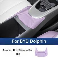 For BYD Dolphin Intelligent Driving Version 2025 Center Console Armrest Box Groove Silicone Pad Anti Scratch Accessories