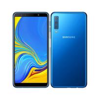 Atnaujintas Samsung Galaxy A7 (2018 m) A750F Dvi SIM kortelės Android 4GB RAM 128GB ROM Su viena SIM/Dviem SIM kortelėmis No charger mėlyna
