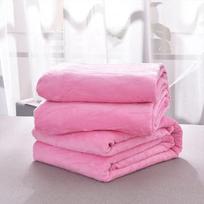Falei Velvet Bed Sheet Solid Color Velvet Blanket Sofa Blanket Thin Summer Cover Blankets Air Conditioning Blanket 150x200cm rožinė