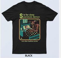 Steven Rhodes S is for Sleep Paralysis Demon Dark Humor T-Shirt Unisex T-Shirt XXXL gray