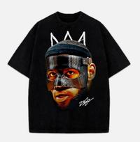 Lebron James Mask Basketball Graphic Design King James TShirt Size S5XL Unisex T-Shirt S black