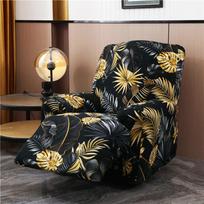 Naujas 1/2/3 vietų reclinerio užvalkalas, tampri sofos užvalkalas reclinerio sofai, kėdei, vaikams, augintiniams, šuniui ir katei 1-seat (4pcs) black