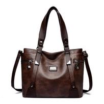 Luxury Soft Leather Handbags Large Capacity Women Shoulder Bags for Women Designer Tote Sac Shopping Crossbody Top Handle Bag 35cm 15cm 30cm black