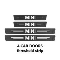 MINI automobilio durų slenksčio apsaugos dekoracija Anglies pluošto lipdukai Countryman Clubman Cooper One JCW R56 R50 R53 R58 dymfu11