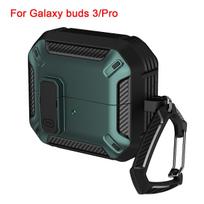 Security Lock Cover for Samsung Galaxy Buds 3 Pro Buds3 buzz 3 Pro Case Shockproof Funda for Samsung Buds 3 Pro Sleeve With Hook For Galaxy Buds 3