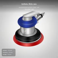 5measurement airpowered Sander, professional Grade Polisher, HighSpeed, double Action, particles No Vacuum white