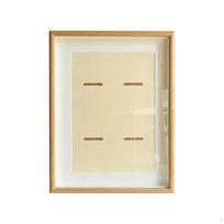 Achievement Showcase Frame Wood Grain Medal Shadow Box A4 Size Holder Display 4 Medals V A4_Natural Wood white