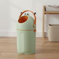 Diaper Pail Easy to Odor Control Locking Sealed Infant Trash Can White žalia