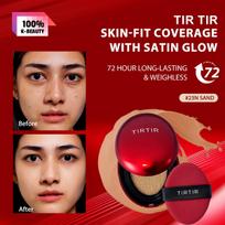 TIRTIR  MASK FIT RED CUSHION 17C/21N/24N Mini/25N/17W,Blurs Pores,,Smudge-Proof,Portable Cushion,K-Beauty, Korean Makeup 23N SAND 18g brown