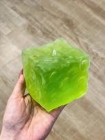 Frosted Matte Jumbo Cheese Cube Stress Ball Big Cheese Non-Bounce Squeeze Ball Asmr Sensory Anti Stress Fidget Toys For Adults