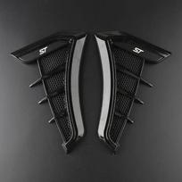 Black Car Fender Side Vents Air Flow Intake Hole Shark 3D Grille Sticker Cover for Ford Focus ST Mondeo Fiesta Kuga Escape Car
