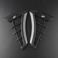 Black Car Fender Side Vents Air Flow Intake Hole Shark 3D Grille Sticker Cover for Ford Focus ST Mondeo Fiesta Kuga Escape Car