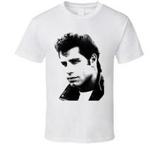 John Travolta Grease Movie T Shirt 100 white