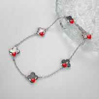 Originalus S925 sidabro 18K paauksuotas keturlapis dobilas apyrankė Šeši žiedai Gali prašyti Van iš katalogo Cleef iš pardavėjo gray
