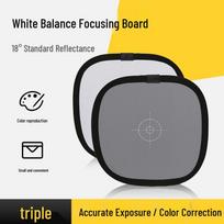 30CM Double-Sided Gray-White Balance Card for Exposure Calibration and Color Test. 30CM yellow