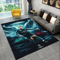 CR7 Ožys Ronaldo Futbolo Žvaigždė Kilimas Žaidimų Kambariui Miegamajam Svetainei Sofai Namų Dekoras, Vaikų Plotas Kilimas Neslystantis Grindų Kilimėlis Dovana 40x60cm gray