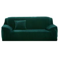Velvet Sofa Cover Elastic Thick L Shaped Corner Sofa Slipcover For Living Room 1/2/3/4 Seater Stretch Cover For Couch Armchair 2 seat (145-185cm)