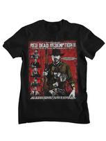 Red Dead Redemption 2 Arthur Morgan T Shirt Outlaws for Life Retro Western Action Adventure Gam XXXL brown