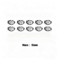 15/14mm Automobilio Raktų Logotipo Lipdukai Nuotolinio Valdymo Emblemos Lipdukai Toyota Hilux Aygo Yaris Ractis Corolla Camry CHR Auris Tacoma WY0 5d black