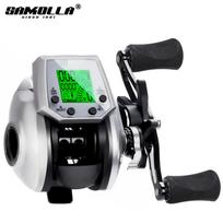 SAMOLLA2026 Digital Drop Shot Reel with Temperature & Time Display for Saltwater, Raft, Boat, and Bridge Fishing - USB Powered TX900 Four-Button Left-Handed