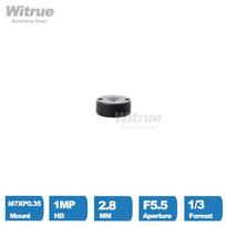 Witrue CCTV Lens M7 2.8MM Pinhole Wide View Angle 140 Degree F5.5 1/3 for Mini Surveillance Security Cameras 2.8MM Lens 650nm IR