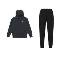 Nike Sportswear Club Fleece Džemperio Rinkinys Vyriškas Juodas DD2123-010+BV2655-010 XL black
