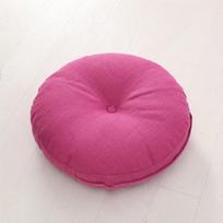 Lininė Zafu meditacijos pagalvė Storas klūpėjimo kilimėlis Pufas Meditacijos pagalvė Tatamis 40cm rožinė raudona spalva