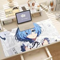 Anime Re Zero Rem Gaming Mouse Pad Antislip Rubber Base Large Pc Keyboard Laptop Desk Mat For Office Student Home 900x400x2mm
