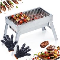 Foldable Portable Charcoal Grill for Garden, Tourist, Picnic, Small, 21