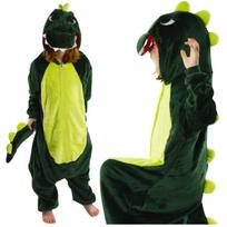 Dinozaurų vientisas Kigurumi pižama vaikams Kostiumas 134-140 yellow