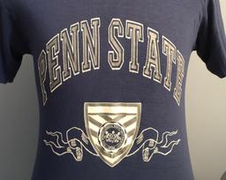 80s Vintage Penn State Nittany Lions University PSU ncaa college T-Shirt - MEDIUM 110 gray