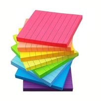 8PCS Sticky Note Paper 50 Sheet/Pad Sticky Note Self-ashesive Memo Pad Reminder on Fridges Door Computer Whiteboard 1 pink