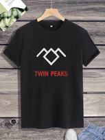 TWIN PEAKS - Unisex Short Sleeve Tee, Graphic Tshirt, Fire Walk With Me 1992 Film, Street Fashion Short-sleev O-neck 100% Cotton XL gray