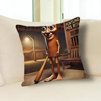 Italian B-Brainrot Animals Meme Various Sizes Square Pillow Case For Car Home Bedchamber Decor Custom Valentine gift 30cmx30cm brown