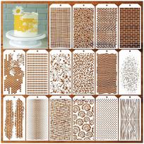 16pcs/set Geometric Spray Painting Stencils Hollow Out Painting Templates  Doodling Supplies 16pcs