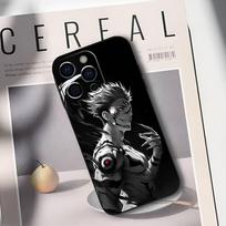 R-Ryomen Sukuna J-Jujutsu K-Kaisen telefono dėklas IPhone 17,16,15,14,13,12,11,Plus,Pro,Max,Plus,XS,minkštas dėklas Juodas silikonas iPhone17 black