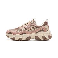 Li Ning Cat Paw Lite3 Slip Resistant, Abrasion Resistant, Breathable, Lightweight Low top Casual Shoes Women's AGCV390-5 37 beige