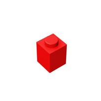 3005 Brick 1 x 1 Bricks Collections Bulk Modular Toys For Technical MOC DIY Gifts Compatible DIY Gift Buildings Blocks raudona