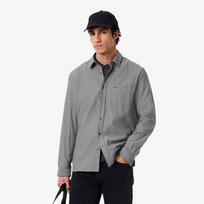 [Lacoste] Men's Flannel Herringbone Shirt CH8551-55NHHW 42 gray