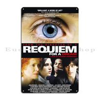 Requiem For A Dream Metal Sign Poster Garage Club Cave Print Bar Plaques Tin Sign Poster 30x40cm(11.8x15.7inch) beige