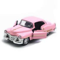 die-casting model, vintage car model, boy toy car ornament, rebound car model rožinė