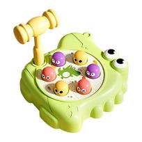 Seals Table Games Toys Whack A Mole Two Person Battle Board Games Parent-child Interactive Party Games Toys with Lights Music beige
