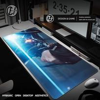 Stellar Blade Mouse Pad Keyboard Mouse stitch Mouse pad,Gaming Accessories,Long Desk Mats,PC Parts XXL90x40cm 30cmx60cm(11.8x23.6inch) blue