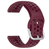 20 mm dirželis „Amazfit Active 2“ priedams Sportinis kvėpuojantis Originalus silikoninis išmanusis apyrankės dirželis „Amazfit Active2“ For Amazfit Active 2 vyno raudonos spalvos