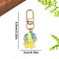 Cartoon Shiba Inu, Schnauzer & Corgi Keychain AirPods Pendant Gift beige
